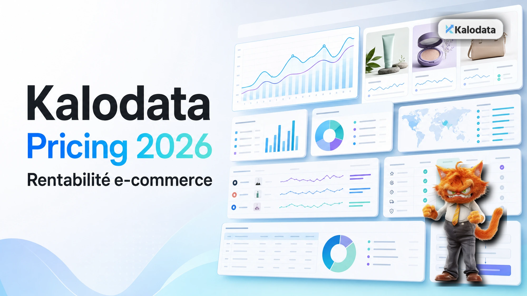 Cover ToolsBoxSEO de l'article Kalodata pricing 2026 avec logo officiel Kalodata et mascotte.