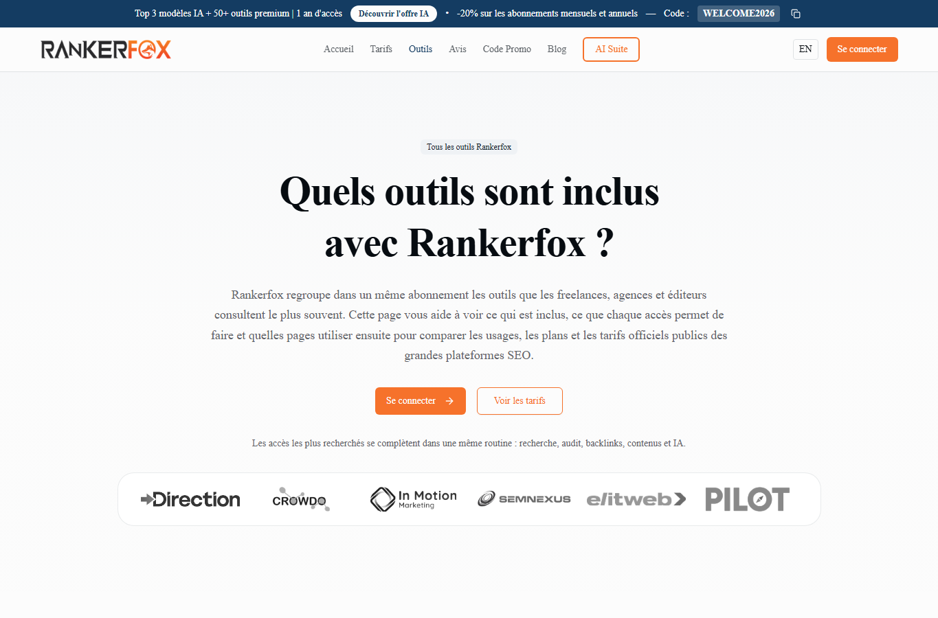 Illustration de l'article RankerFox outils SEO : lesquels utiliser selon votre besoin en 2026 ?